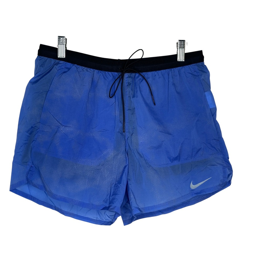 Nike Running Division Shorts Large Blue Ripstop Performance Athletic DA1300-480